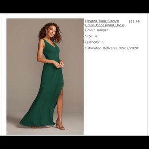 David’s Bridal Bridesmaids dress